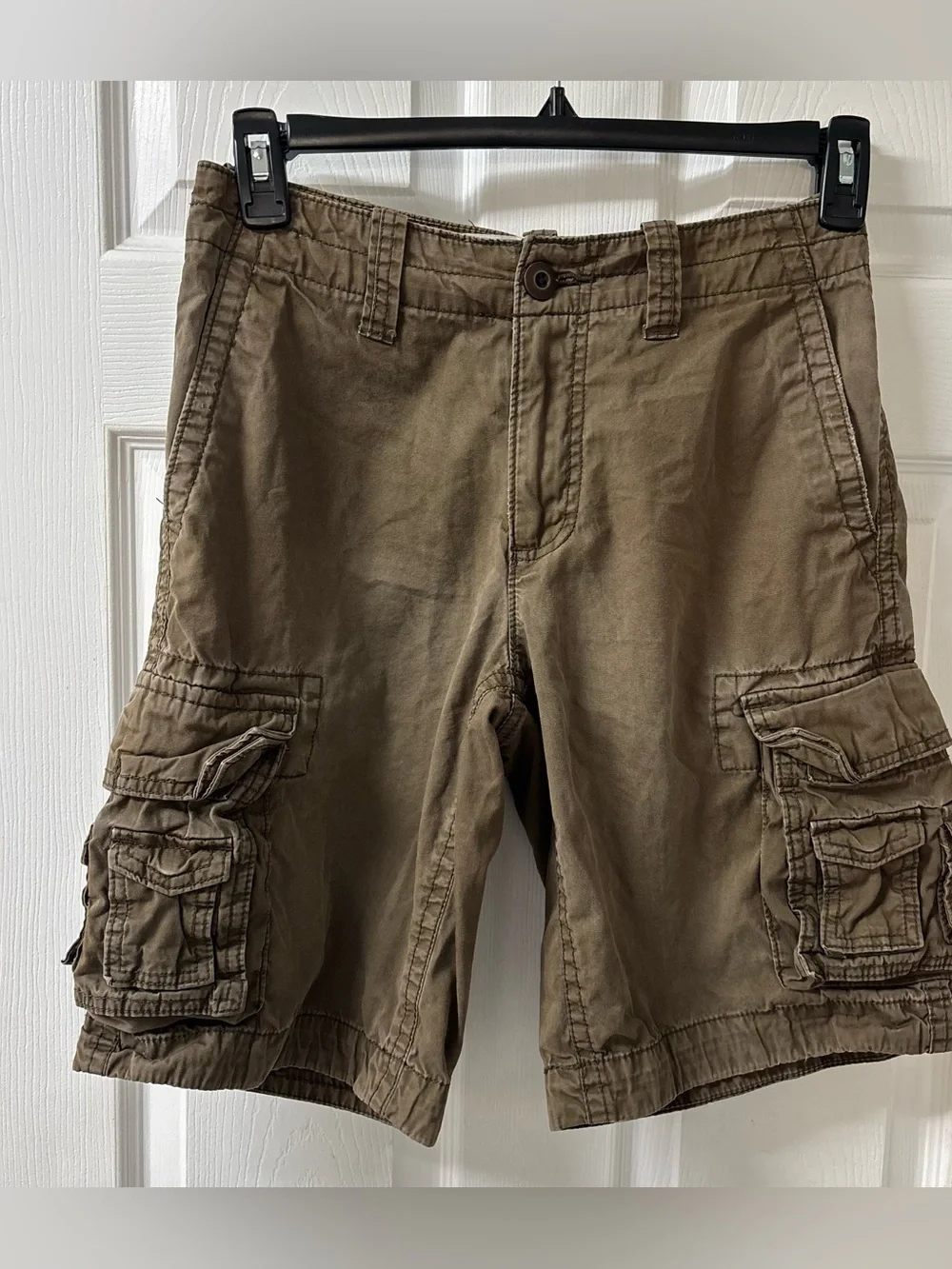 Aeropostale 100% Cotton Cargo Shorts Casual Utility Style Brown Men’s 26